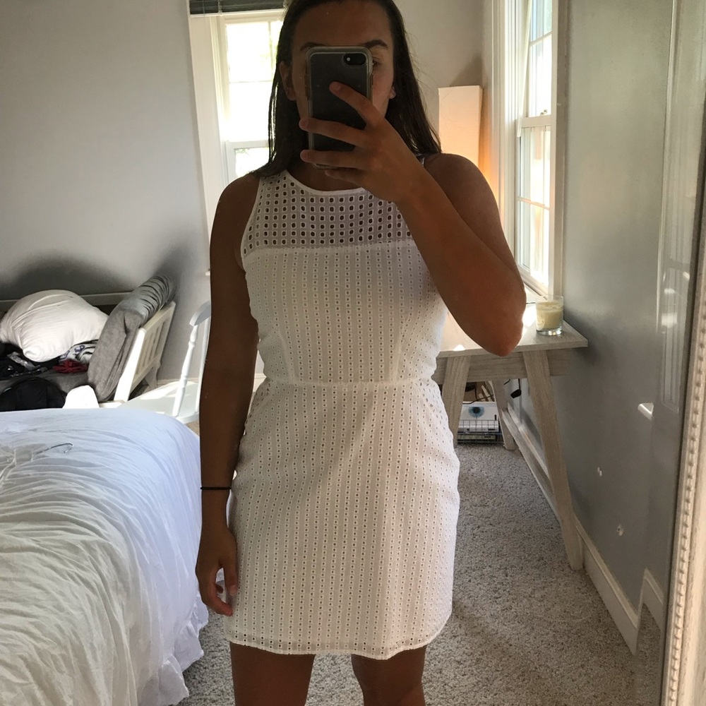 White banana republic dress